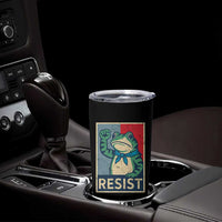 Frog Resist Tumbler Cup Portland Frog Raised Fist Poster Graphic - Wonder Print Shop