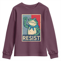 Frog Resist Youth Sweatshirt Portland Frog Raised Fist Poster Graphic - Wonder Print Shop