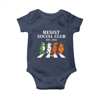 Resist Social Club 2025 Baby Onesie Portland Frog Animals Mascot Walking - Wonder Print Shop