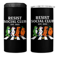 Resist Social Club 2025 4 in 1 Can Cooler Tumbler Portland Frog Animals Mascot Walking - Wonder Print Shop