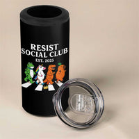 Resist Social Club 2025 4 in 1 Can Cooler Tumbler Portland Frog Animals Mascot Walking - Wonder Print Shop