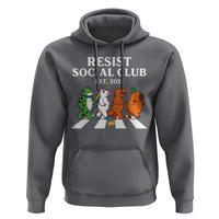 Resist Social Club 2025 Hoodie Portland Frog Animals Mascot Walking - Wonder Print Shop
