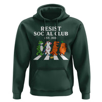 Resist Social Club 2025 Hoodie Portland Frog Animals Mascot Walking - Wonder Print Shop