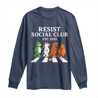 Resist Social Club 2025 Long Sleeve Shirt Portland Frog Animals Mascot Walking - Wonder Print Shop
