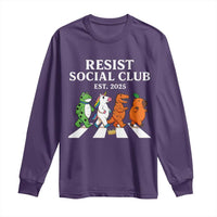 Resist Social Club 2025 Long Sleeve Shirt Portland Frog Animals Mascot Walking - Wonder Print Shop