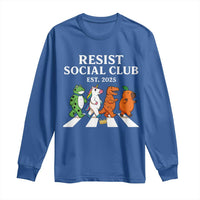 Resist Social Club 2025 Long Sleeve Shirt Portland Frog Animals Mascot Walking - Wonder Print Shop
