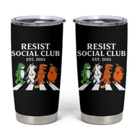 Resist Social Club 2025 Tumbler Cup Portland Frog Animals Mascot Walking - Wonder Print Shop