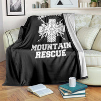Ski Patrol Mountain Rescue Throw Blanket Winter Slopes Skiing Snowboarding Snowflake - Wonder Print Shop