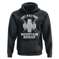 Ski Patrol Mountain Rescue Hoodie Winter Slopes Skiing Snowboarding Snowflake - Wonder Print Shop