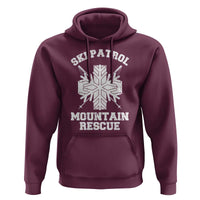 Ski Patrol Mountain Rescue Hoodie Winter Slopes Skiing Snowboarding Snowflake - Wonder Print Shop