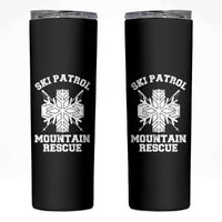 Ski Patrol Mountain Rescue Skinny Tumbler Winter Slopes Skiing Snowboarding Snowflake - Wonder Print Shop