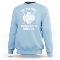 Ski Patrol Mountain Rescue Sweatshirt Winter Slopes Skiing Snowboarding Snowflake - Wonder Print Shop