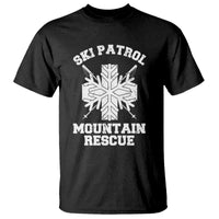 Ski Patrol Mountain Rescue T Shirt Winter Slopes Skiing Snowboarding Snowflake - Wonder Print Shop