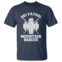 Ski Patrol Mountain Rescue T Shirt Winter Slopes Skiing Snowboarding Snowflake - Wonder Print Shop
