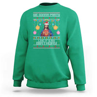 Funny Jesus Christmas Sweatshirt We Gonna Party Like It's My Birthday Christian Xmas - Wonder Print Shop