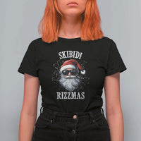 Funny Christmas Santa T Shirt For Women Skibidi Rizzmas Charisma Rizz Santa Claus - Wonder Print Shop