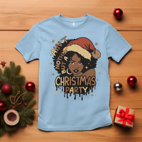 Funny African American Christmas T Shirt Ain't Nothing But A Christmas Party Santa Black Melanin Girl - Wonder Print Shop