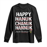 Funny Hanukkah Long Sleeve Shirt Happy Hanuk Chanuk Hannuk Jewish Christmas Menorah