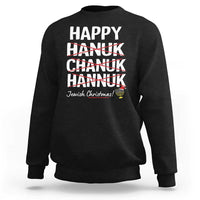 Funny Hanukkah Sweatshirt Happy Hanuk Chanuk Hannuk Jewish Christmas Menorah - Wonder Print Shop