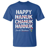 Funny Hanukkah T Shirt Happy Hanuk Chanuk Hannuk Jewish Christmas Menorah - Wonder Print Shop