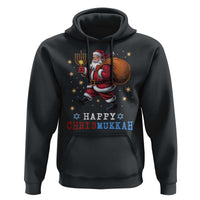 Funny Christmas Hanukkah Hoodie Happy Chrismukkah Santa Menorah