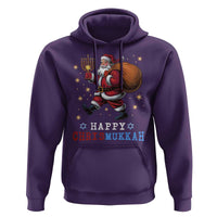 Funny Christmas Hanukkah Hoodie Happy Chrismukkah Santa Menorah