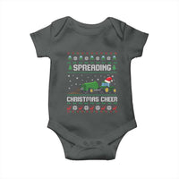 Spreading Christmas Cheer Baby Onesie Funny Farming Tractor Xmas - Wonder Print Shop
