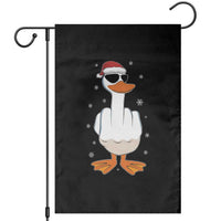 Funny Christmas Offensive Rude Duck Garden Flag I Dont Give A Duck Middle Finger Xmas - Wonder Print Shop