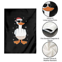 Funny Christmas Offensive Rude Duck Garden Flag I Dont Give A Duck Middle Finger Xmas - Wonder Print Shop