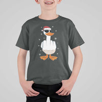 Funny Christmas Offensive Rude Duck T Shirt For Kid I Dont Give A Duck Middle Finger Xmas - Wonder Print Shop