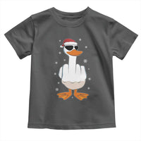 Funny Christmas Offensive Rude Duck Toddler T Shirt I Dont Give A Duck Middle Finger Xmas - Wonder Print Shop