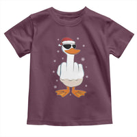 Funny Christmas Offensive Rude Duck Toddler T Shirt I Dont Give A Duck Middle Finger Xmas - Wonder Print Shop