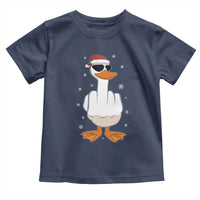 Funny Christmas Offensive Rude Duck Toddler T Shirt I Dont Give A Duck Middle Finger Xmas - Wonder Print Shop