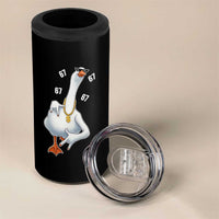 Funny 67 Cool Silly Goose Hip Hop Gangster 4 in 1 Can Cooler Tumbler - Wonder Print Shop