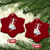 Funny 67 Cool Silly Goose Hip Hop Gangster Ceramic Ornament - Wonder Print Shop