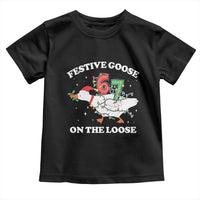 Funny Goose 67 Christmas Toddler T Shirt Festive Goose On The Loose Six Seven Meme - Wonder Print Shop