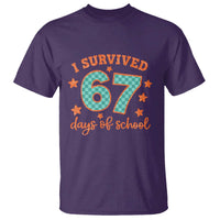 I Survived 67 Days Of School T Shirt Six Seven Meme Student Teacher Faux Glitter - Wonder Print Shop