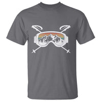 Ski Goggles Mountain Snow Skiing Retro Winter Vacation T Shirt - Wonder Print Shop