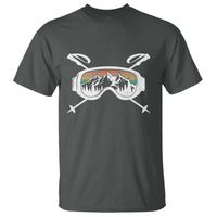 Ski Goggles Mountain Snow Skiing Retro Winter Vacation T Shirt - Wonder Print Shop