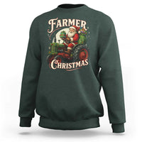 Funny Farmer Christmas Xmas Santa Farm Tractor Sweatshirt - Wonder Print Shop