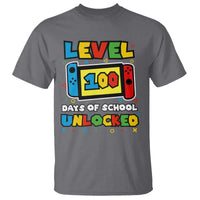 Level 100 Days Of School Unlocked T Shirt Happy 100TH Days Of School Gaming - Wonder Print Shop