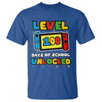 Level 100 Days Of School Unlocked T Shirt Happy 100TH Days Of School Gaming - Wonder Print Shop