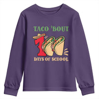 Funny Taco 'Bout 100 Days Of School Youth Sweatshirt Sombrero Mexican Teachers