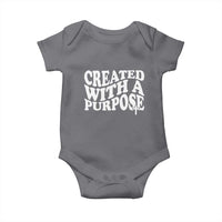 Created With A Purpose Christian Baby Onesie Inspirational Religious Bible Verse