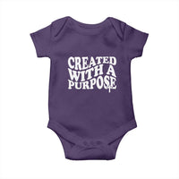Created With A Purpose Christian Baby Onesie Inspirational Religious Bible Verse