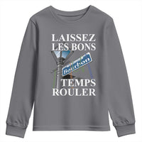 Funny Mardi Gras Laissez Les Bons Temps Rouler Youth Sweatshirt Bourbon Street Sign