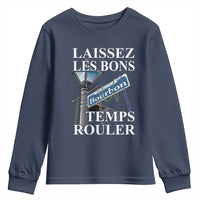 Funny Mardi Gras Laissez Les Bons Temps Rouler Youth Sweatshirt Bourbon Street Sign