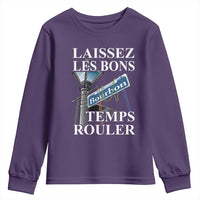 Funny Mardi Gras Laissez Les Bons Temps Rouler Youth Sweatshirt Bourbon Street Sign