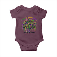 Funny Mardi Gras Bead Tree Carnival New Orleans Coconut Baby Onesie