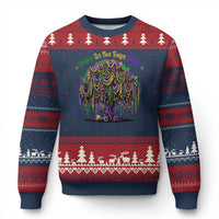 Funny Mardi Gras Bead Tree Carnival New Orleans Coconut Ugly Christmas Sweater